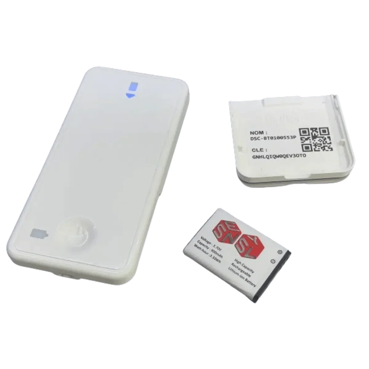 Batterie pour lecteur carte vitale Kapelse KEX008BL et Sensyl DSC