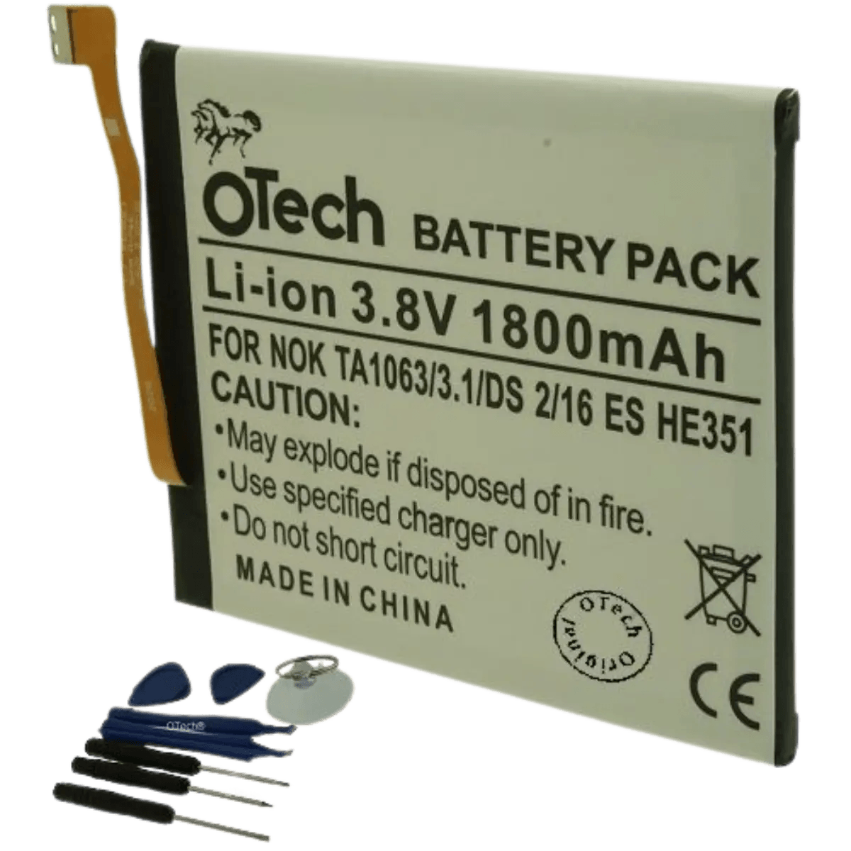 Batterie pour téléphone portable Nokia TA-10XX, DS avec outils