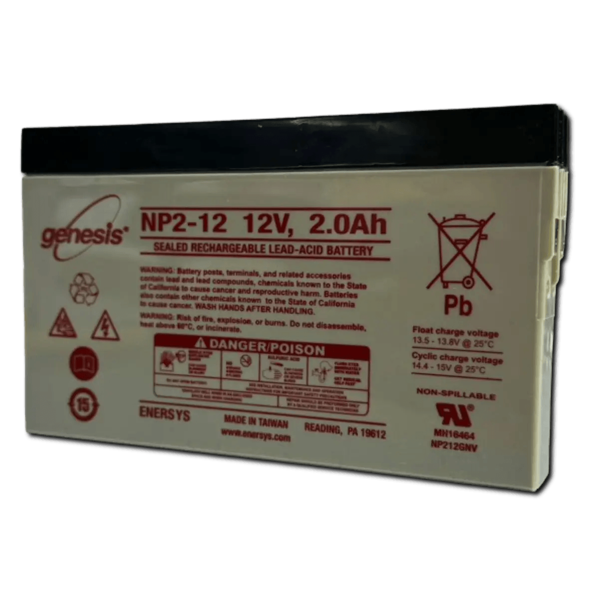 Batterie rechargeable au plomb 12V 2Ah NP2-12