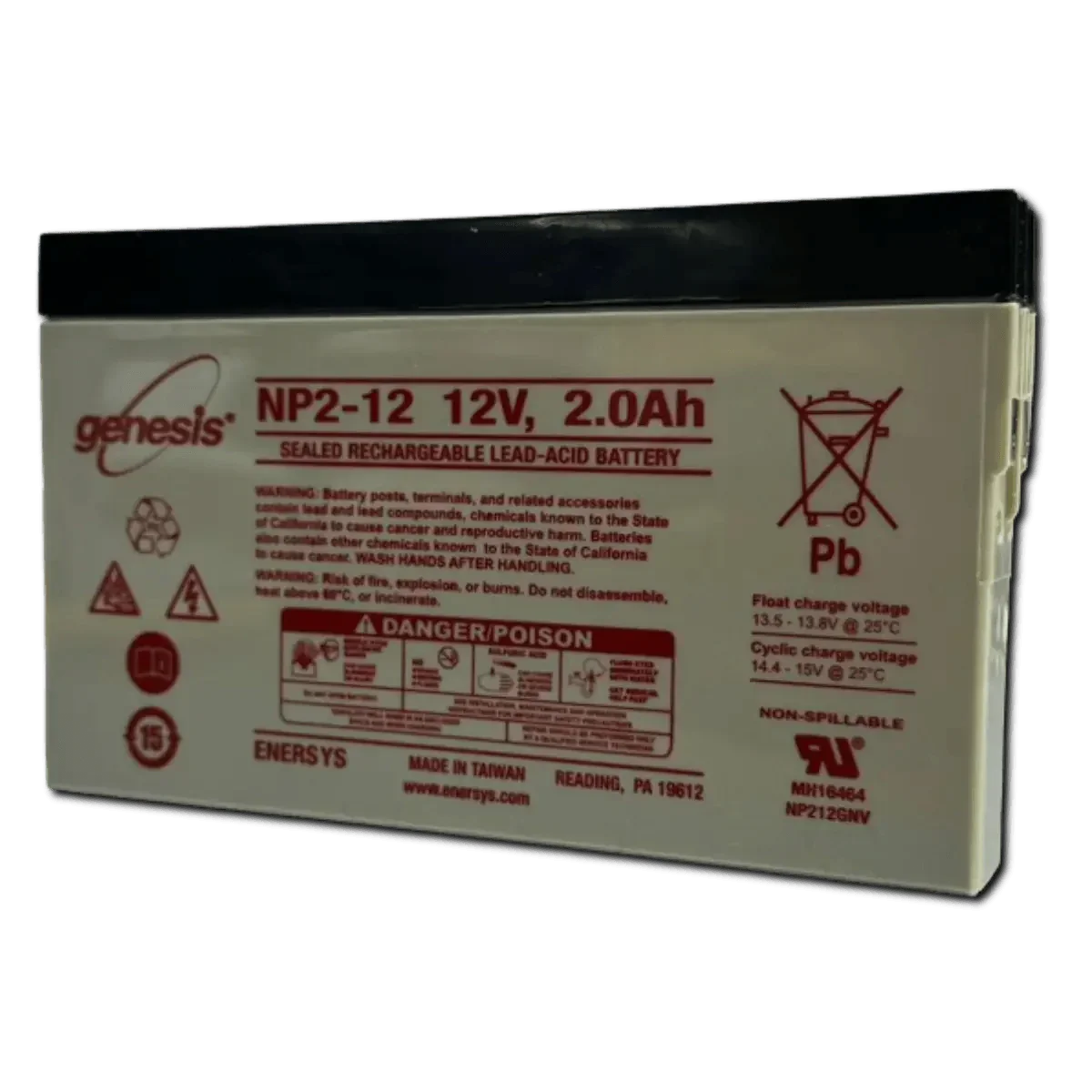 Batterie rechargeable au plomb 12V 2Ah NP2-12