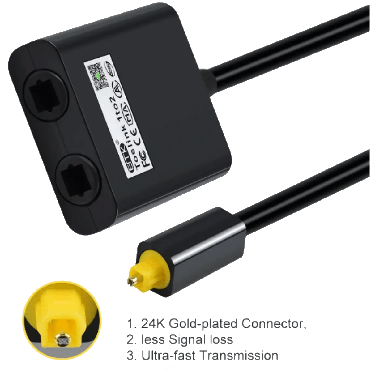 Adaptateur optique 1 en 2 sorties