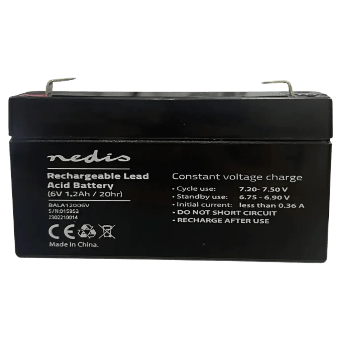 Batterie Plomb 6V 1.2Ah