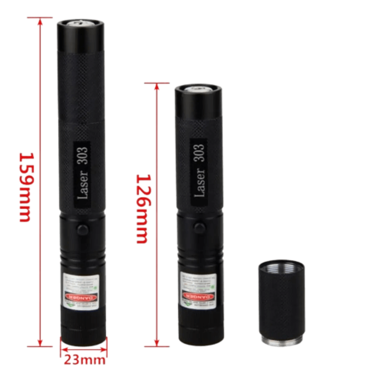 Pointeur laser vert rechargeable avec batterie amovible