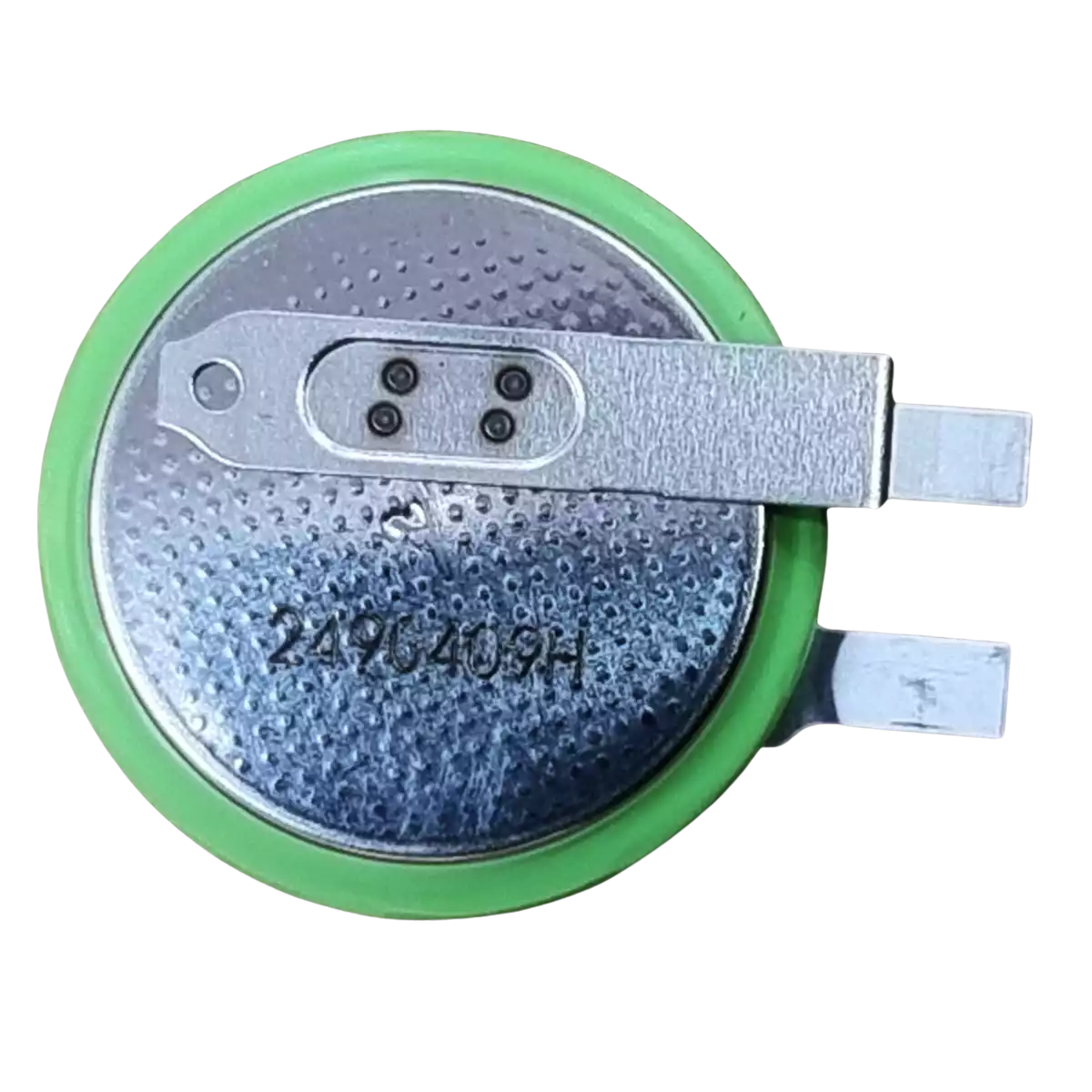 Pile CR2050B – polarité et orientation des languettes