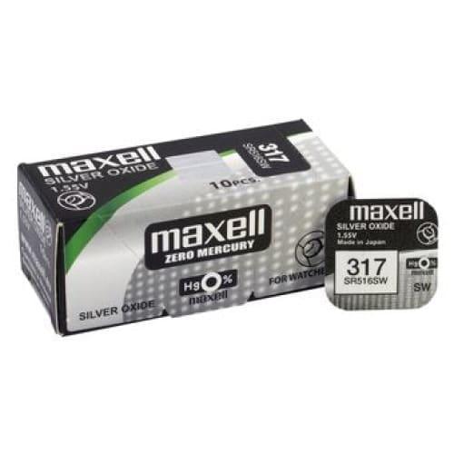 Piles-Boutons-Montres-Oxyde-D-argent-Maxell-Accessoires-Energie-604 - Accessoires Energie