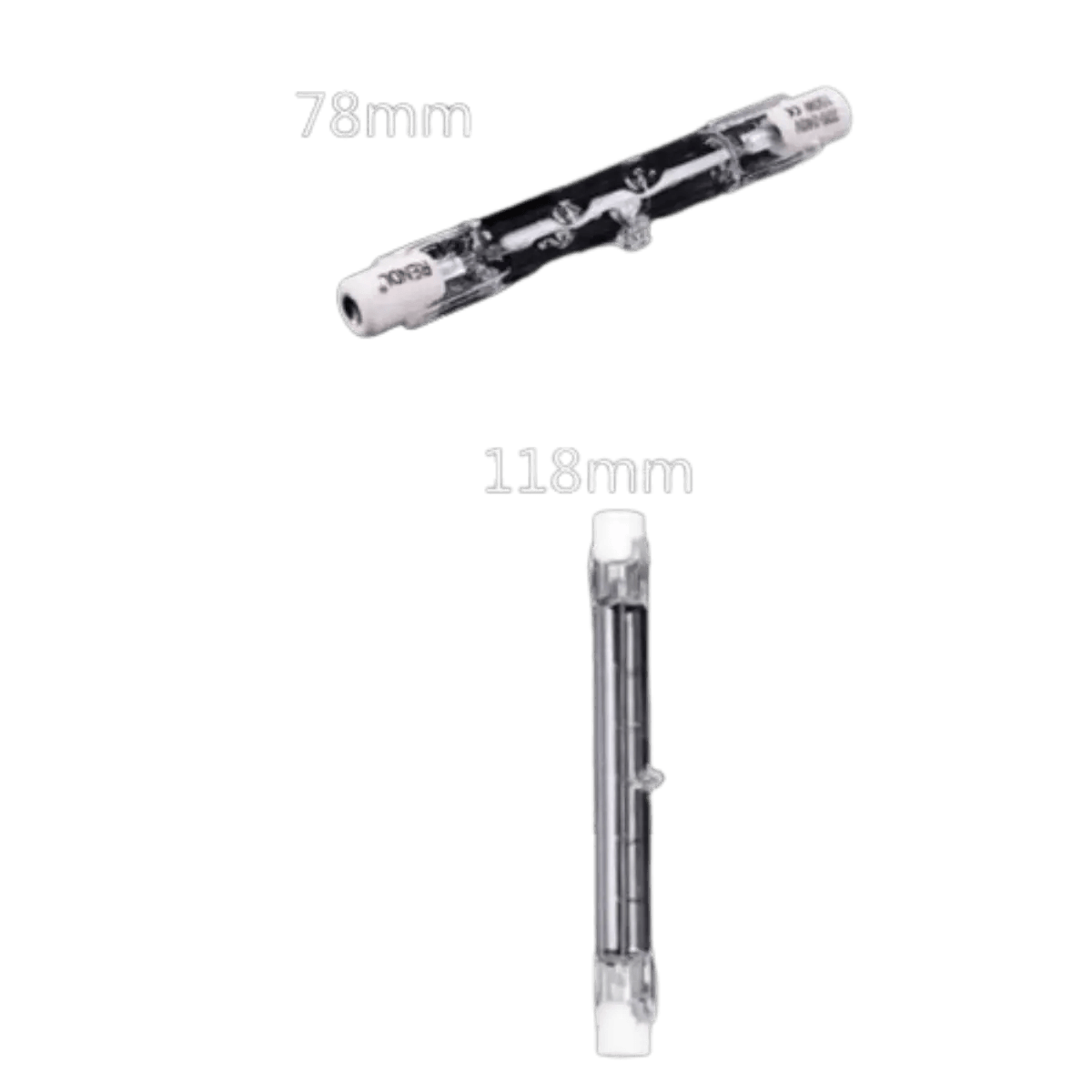 Ampoule Halogène 220V R7S 78mm 80W