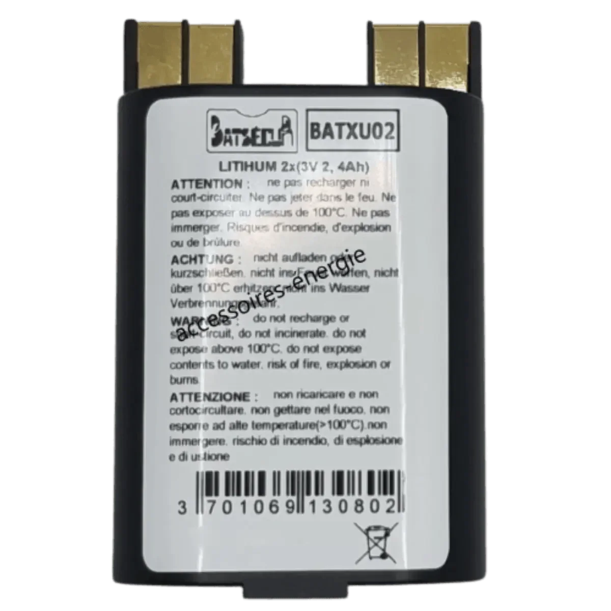 Pile Lithium RXU02X - 2x 3v 2.4Ah