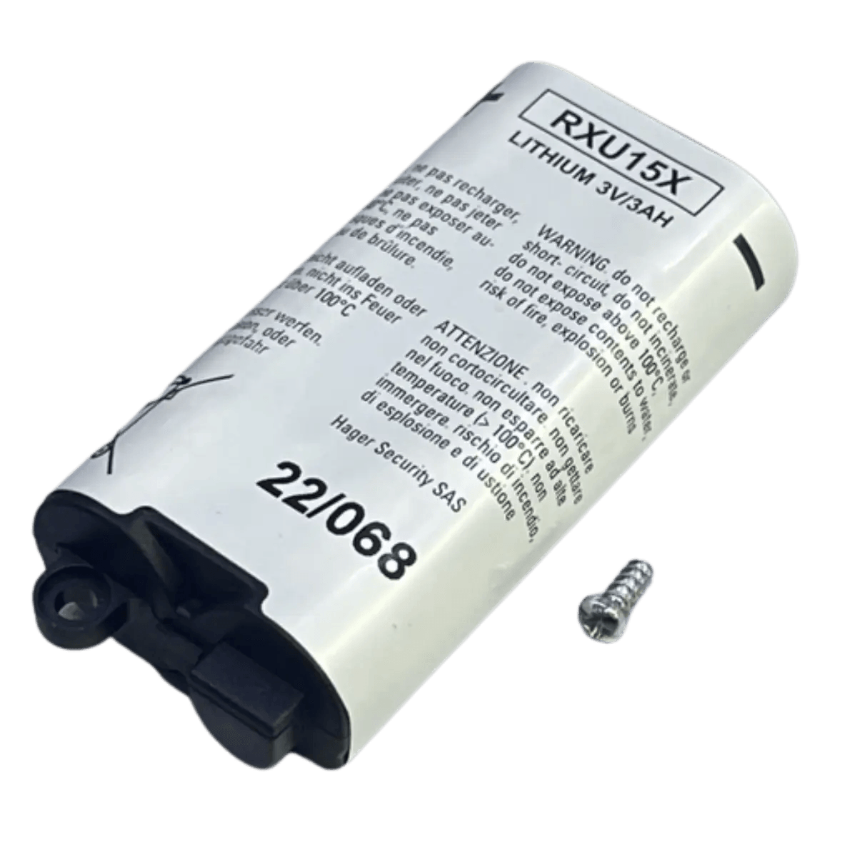 Pile RXU15X d'origine pour alarme HAGER