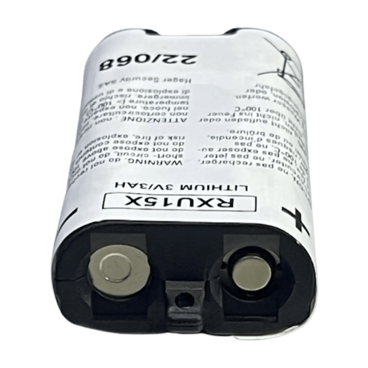 Pile RXU15X d'origine pour alarme HAGER