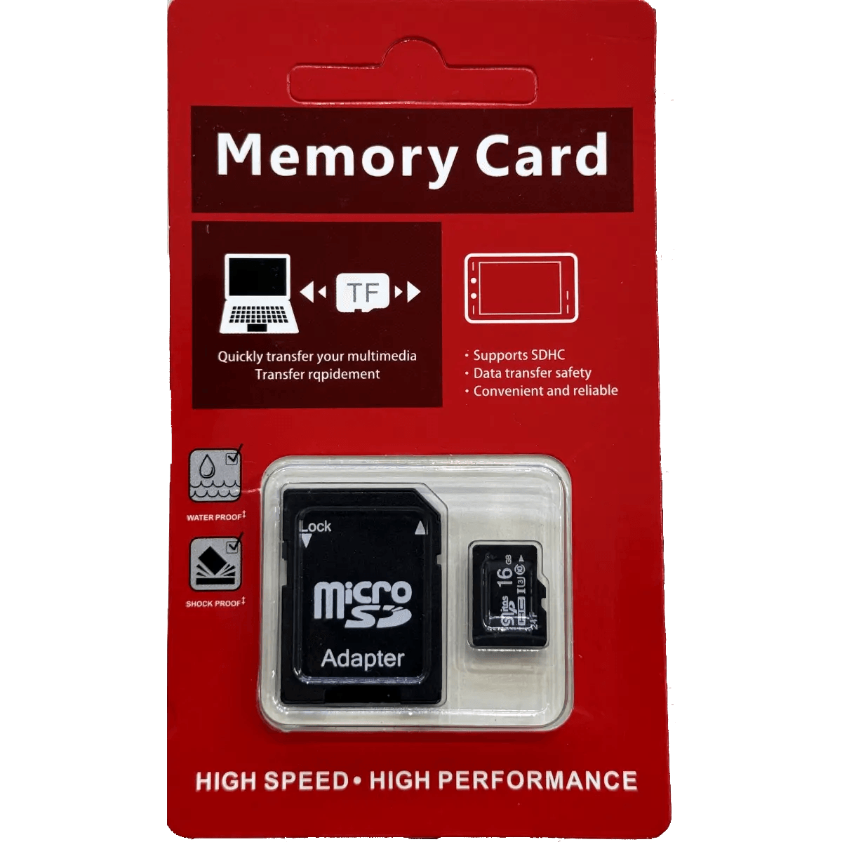Carte Mémoire Micro Sd 16 Gb Classe 10