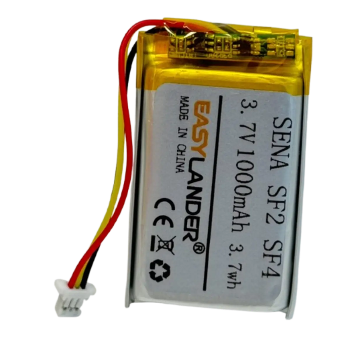 Batterie Li-Po grande capacité pour intercom Sena SF2, SF4, SP52, SP52-C 3 fils
