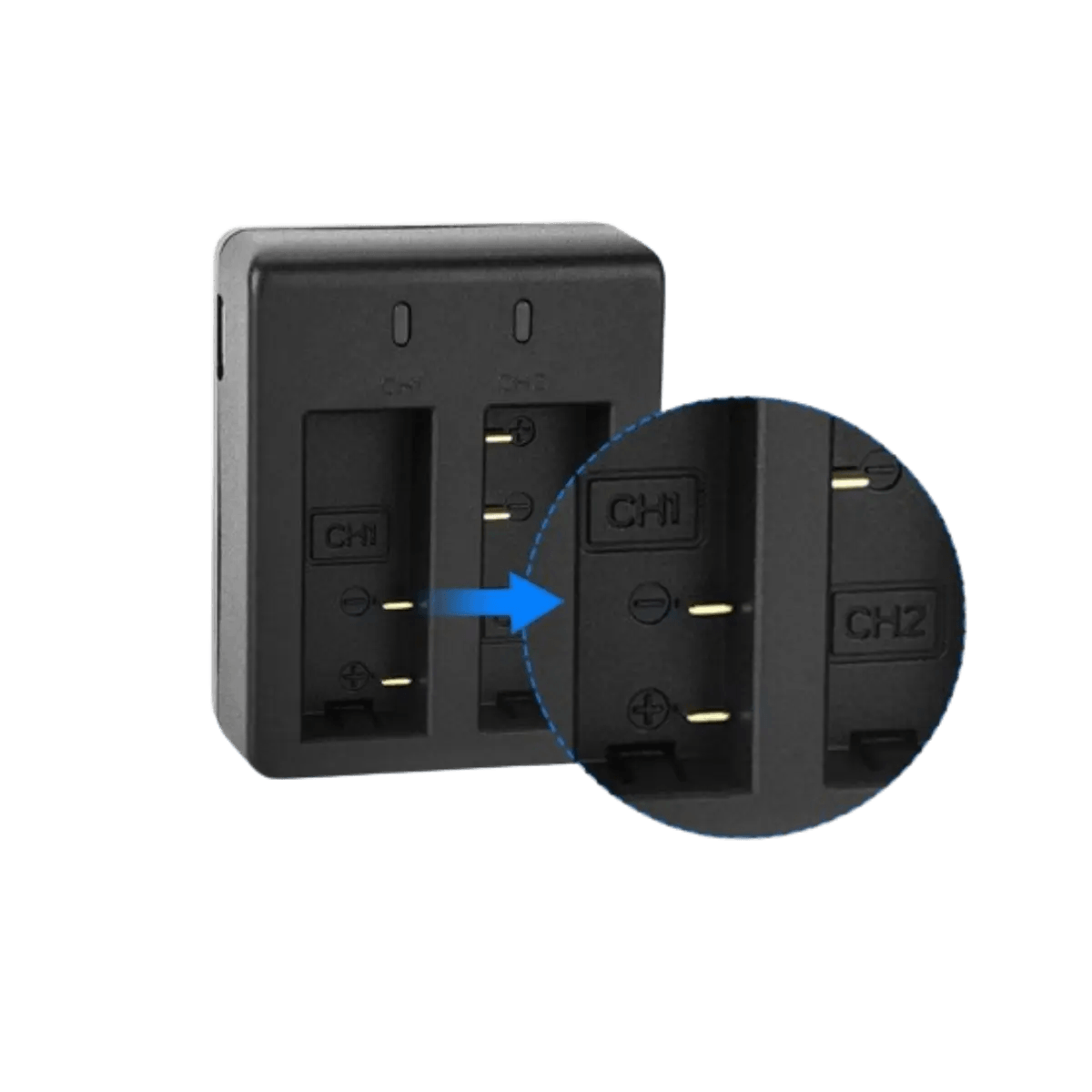Chargeur avec x1 Batterie 900mAh pour caméra SJCAM SJ 4000