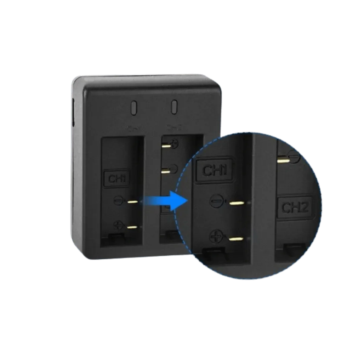 Chargeur avec x1 Batterie 900mAh pour caméra SJCAM SJ 4000