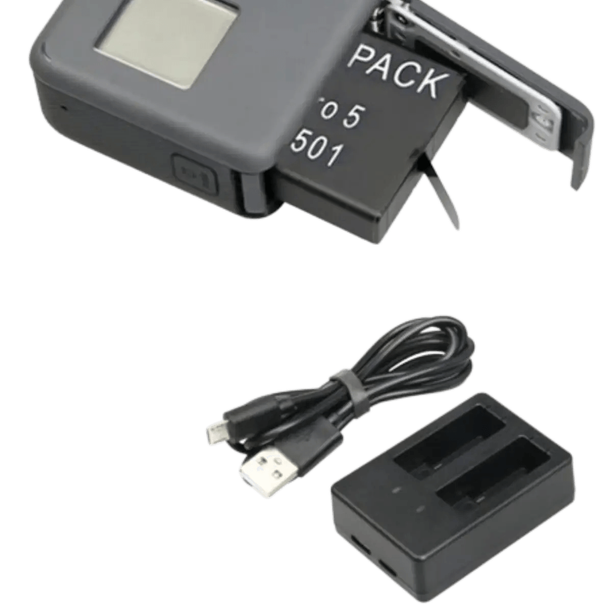 Chargeur avec x1 Batterie 900mAh pour caméra SJCAM SJ 4000