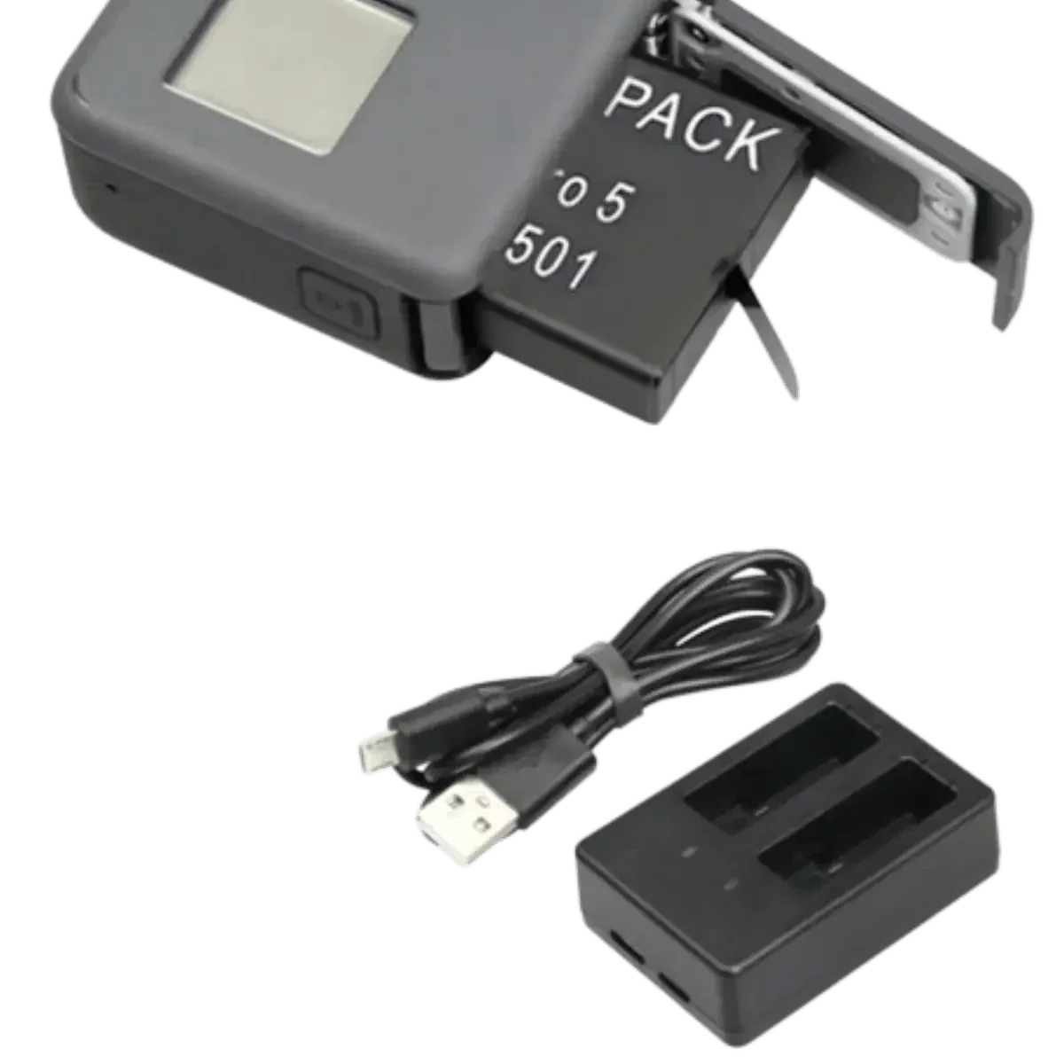 Chargeur avec x1 Batterie 900mAh pour caméra SJCAM SJ 4000