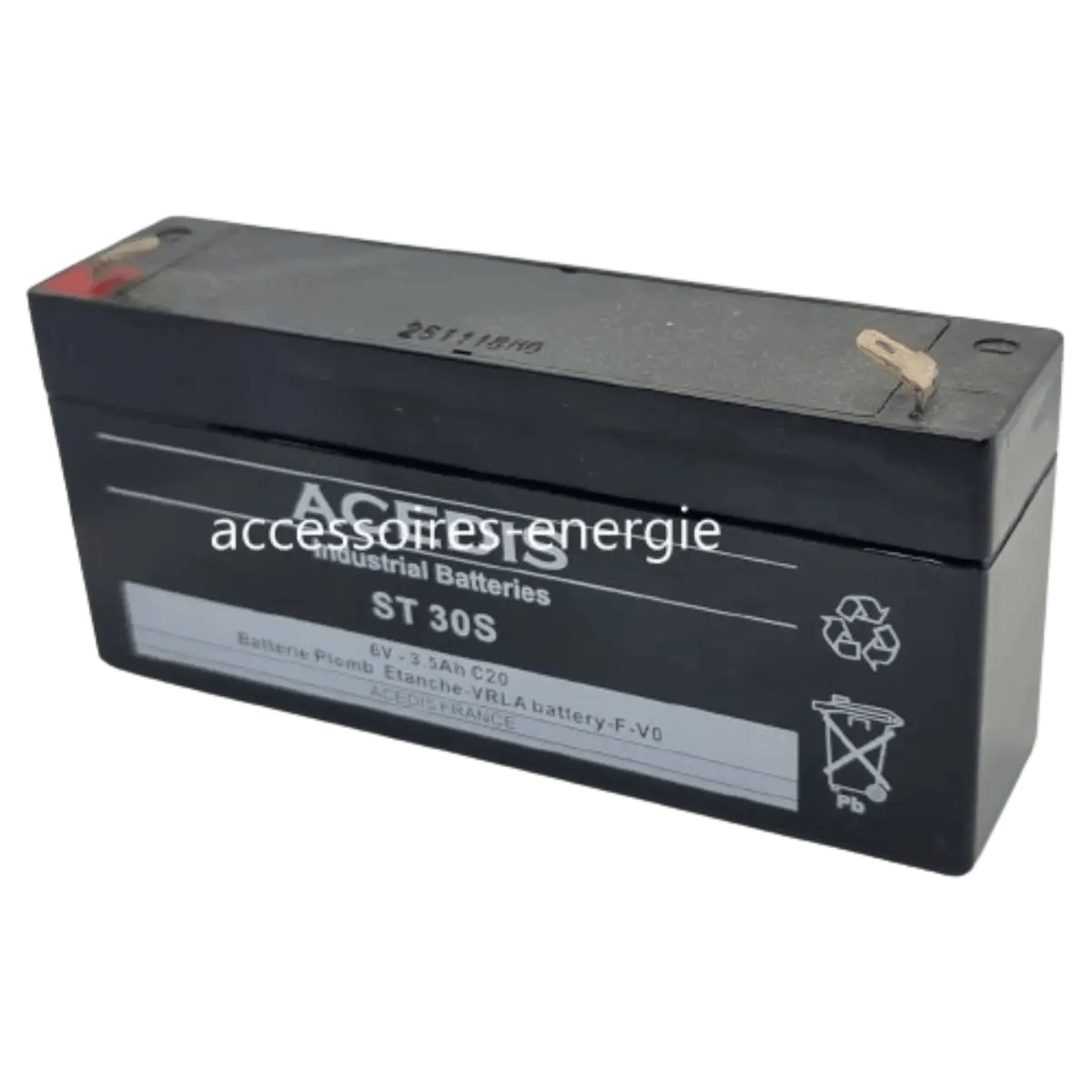 Batterie Plomb ST30S  6v 3.5Ah