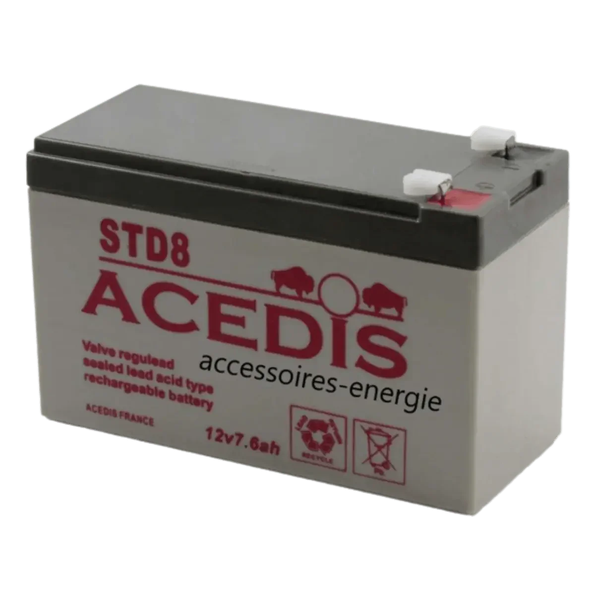 Batterie Plomb 12V 7.6Ah STD8