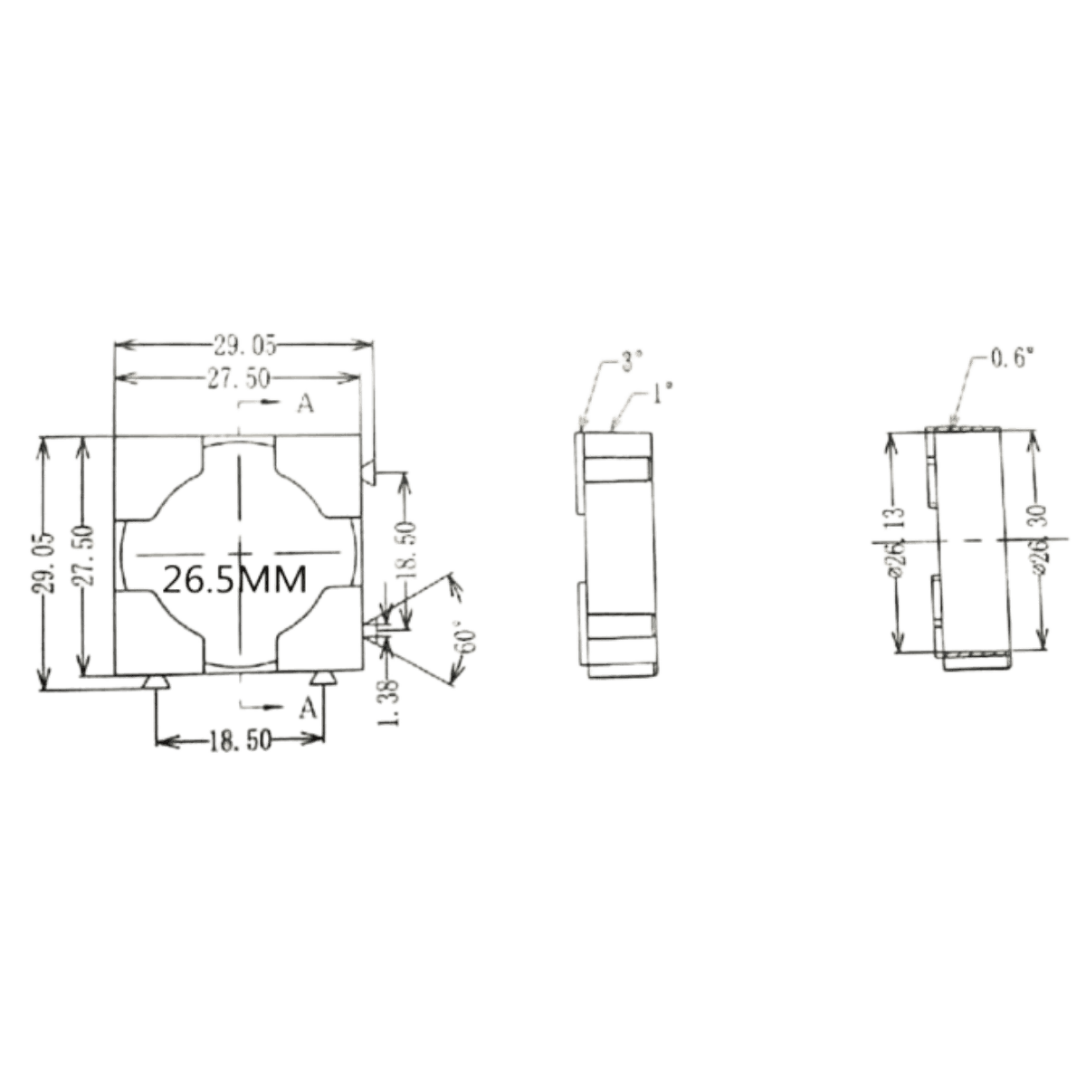 SUPP3X26650-5 - Accessoires Energie