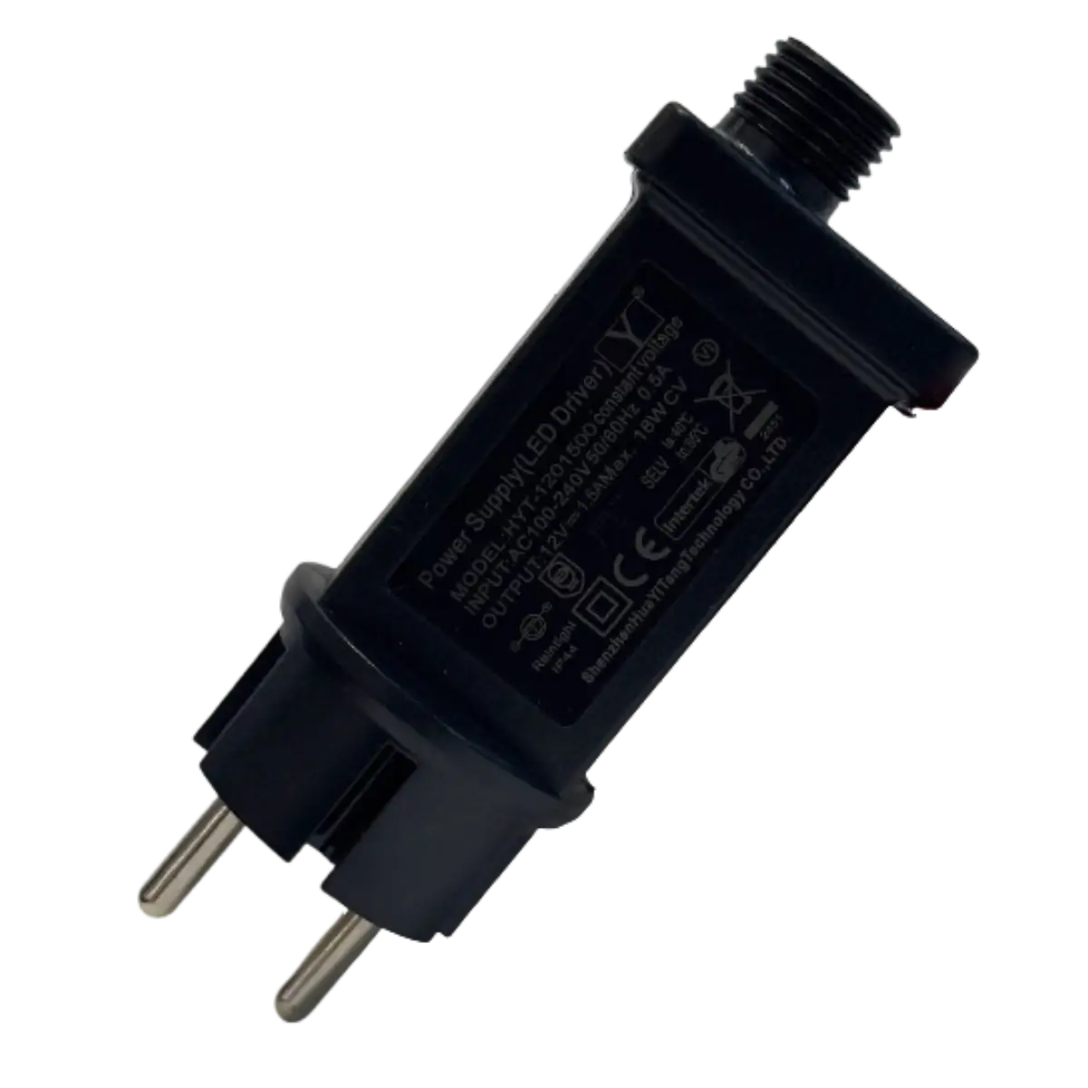 Transformateur secteur 12V – 18W pour guirlandes de décoration et de Noël