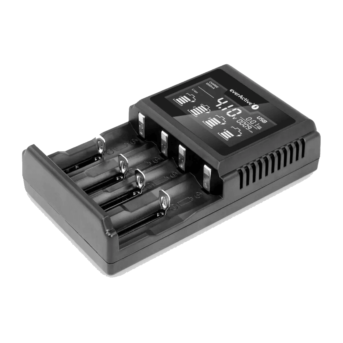 Chargeur pour 4 batteries Ni-Mh, Li-ion et LIFEPO4