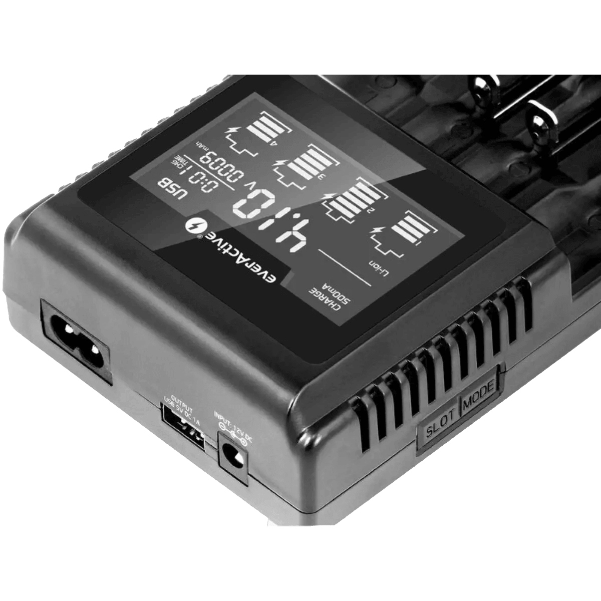 Chargeur pour 4 batteries Ni-Mh, Li-ion et LIFEPO4