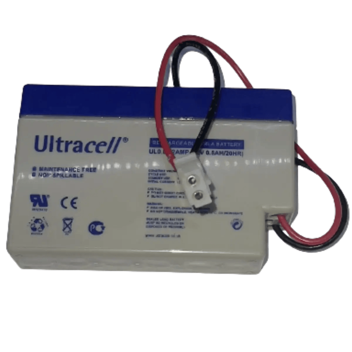 Batterie plomb VRLA 12V 0.8Ah sortie fil avec connecteur