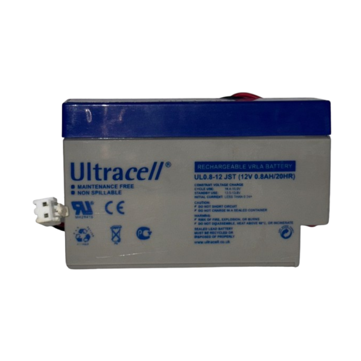 Batterie AGM plomb étanche FP12-0.8 (JST) 12 Volts 800mAh