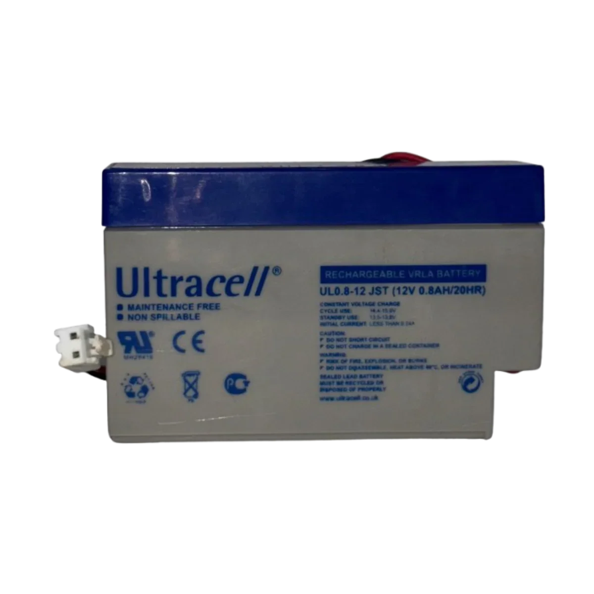 Batterie AGM plomb étanche FP12-0.8 (JST) 12 Volts 800mAh