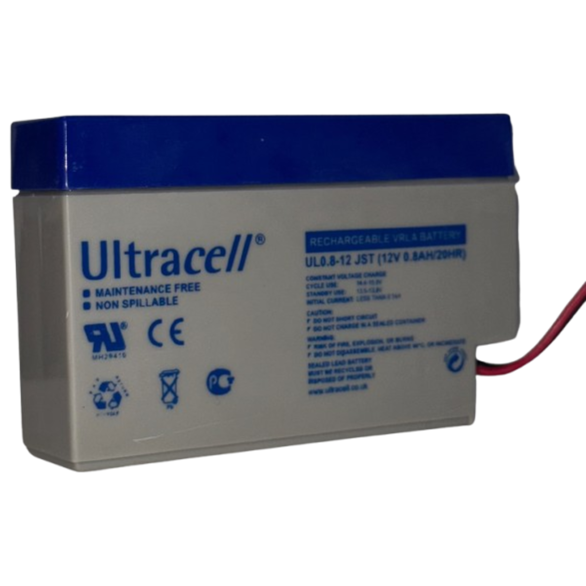 Batterie AGM plomb étanche FP12-0.8 (JST) 12 Volts 800mAh