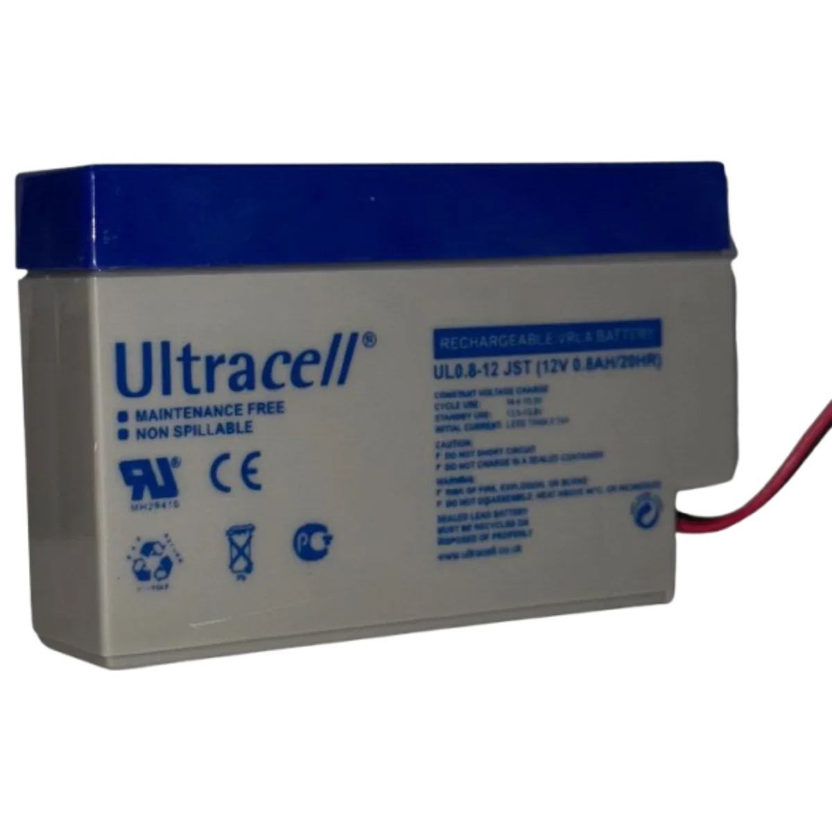 Batterie AGM plomb étanche FP12-0.8 (JST) 12 Volts 800mAh