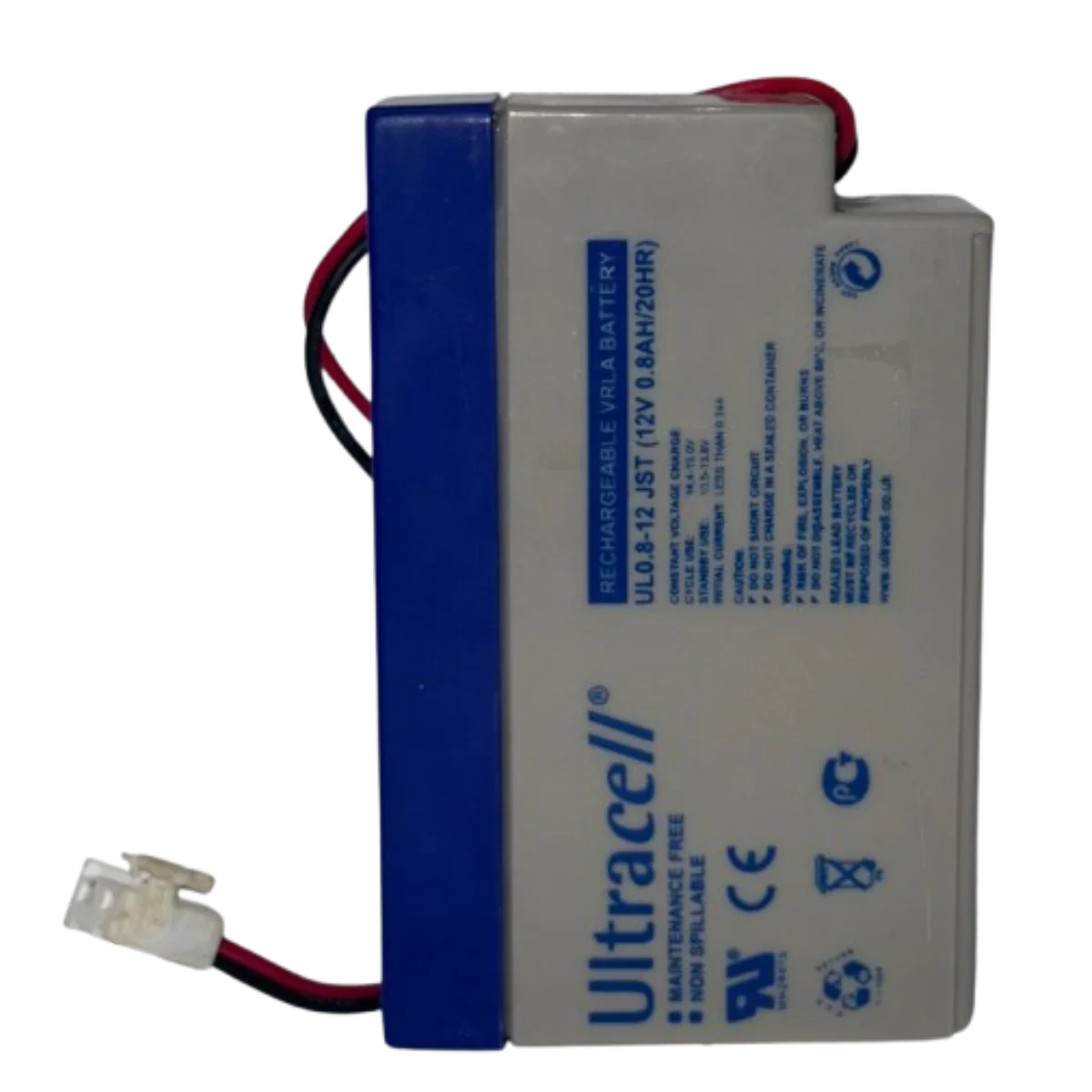 Batterie AGM plomb étanche FP12-0.8 (JST) 12 Volts 800mAh