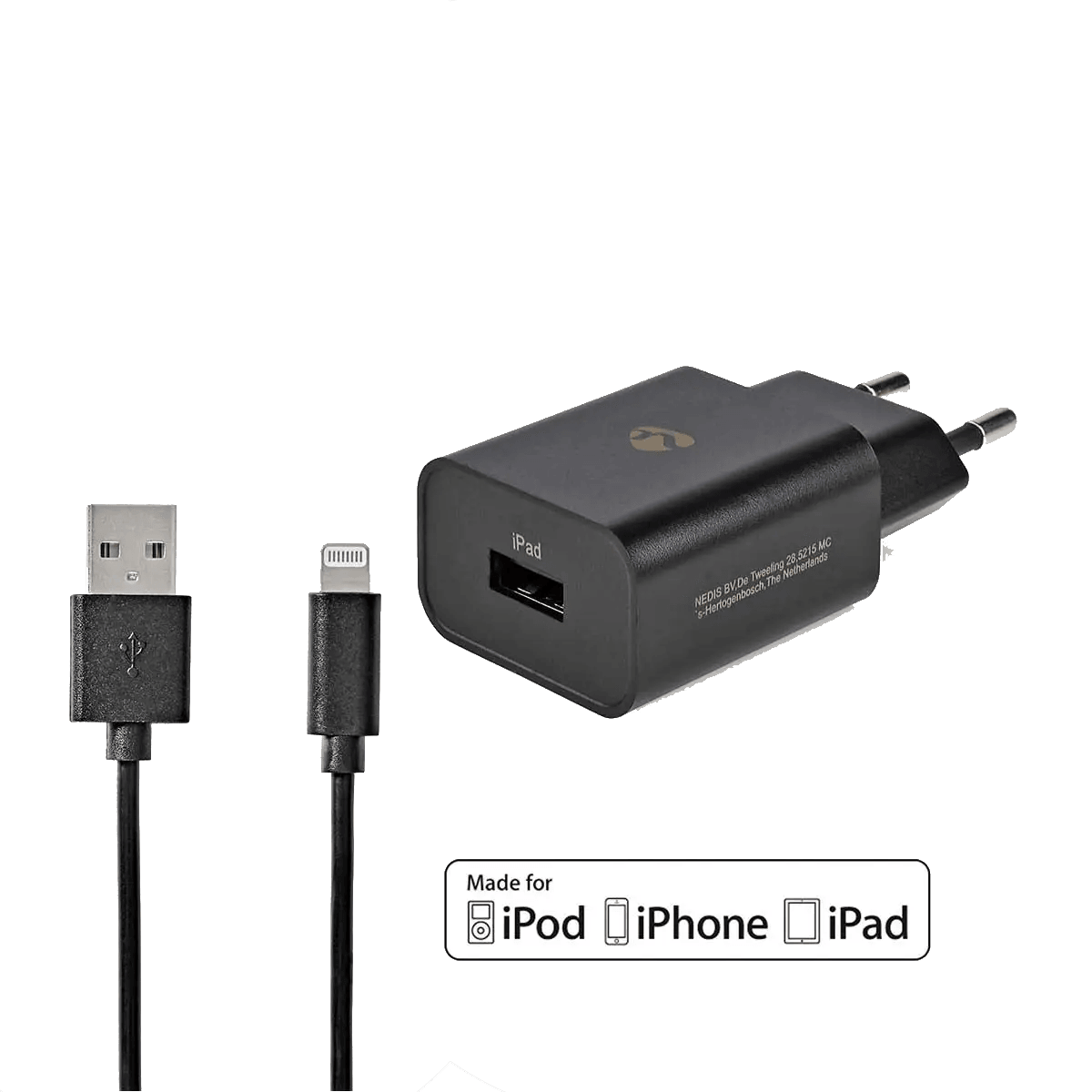 Chargeur 12W iPhone - Noir