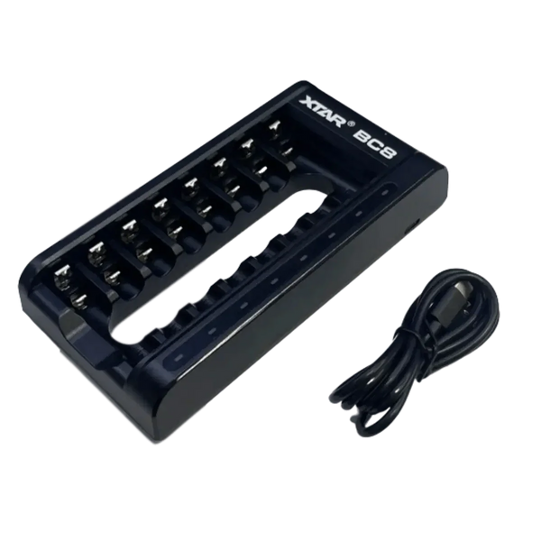 Chargeur De Piles 8 Slots – USB-C, Compatible AA/AAA Ni-MH 1.2V, Charge Rapide Chargeur De Piles 8 Slots – USB-C, Compatible AA/AAA Ni-MH 1.2V, Charge Rapide