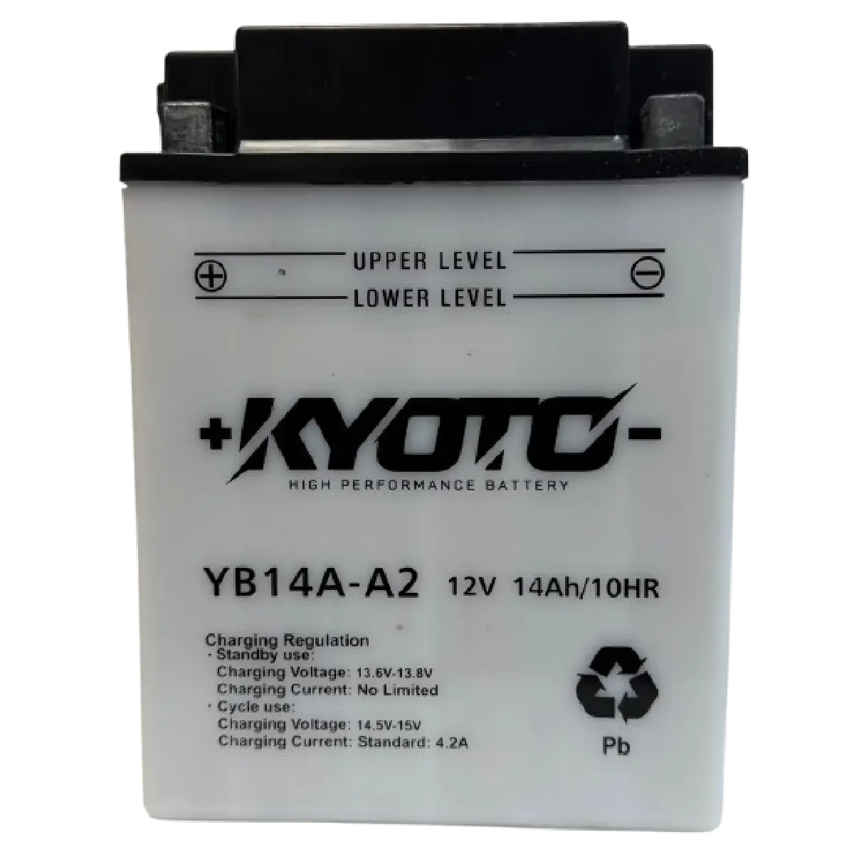 Batterie Moto KYOTO YB14A-A2 12V – Conventionnelle avec Entretien livrée avec Pack Acide