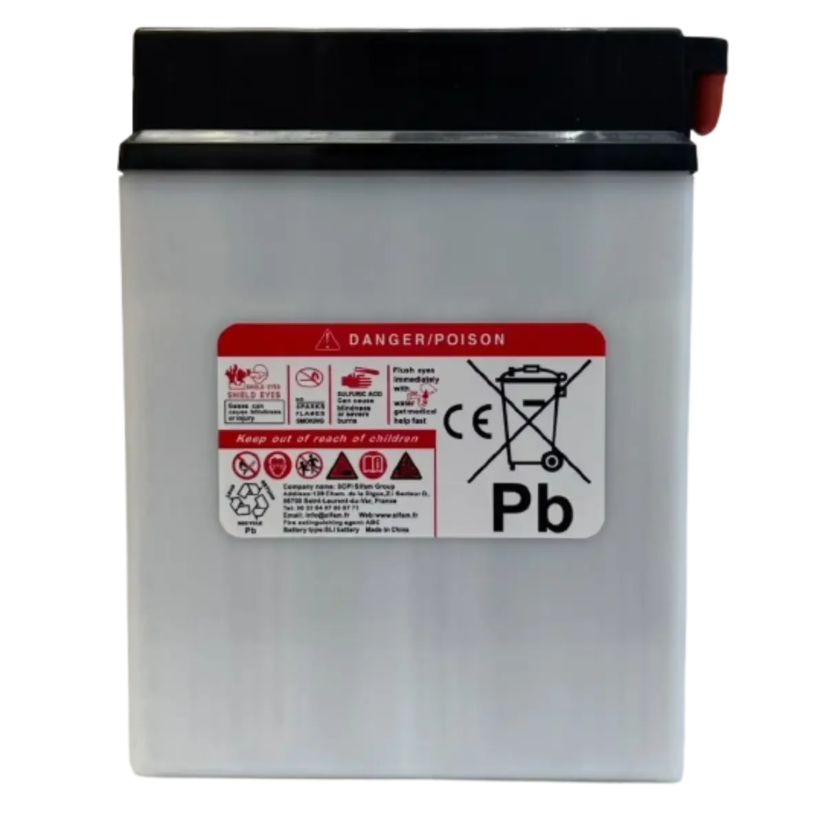 Batterie Moto KYOTO YB14A-A2 12V – Conventionnelle avec Entretien livrée avec Pack Acide