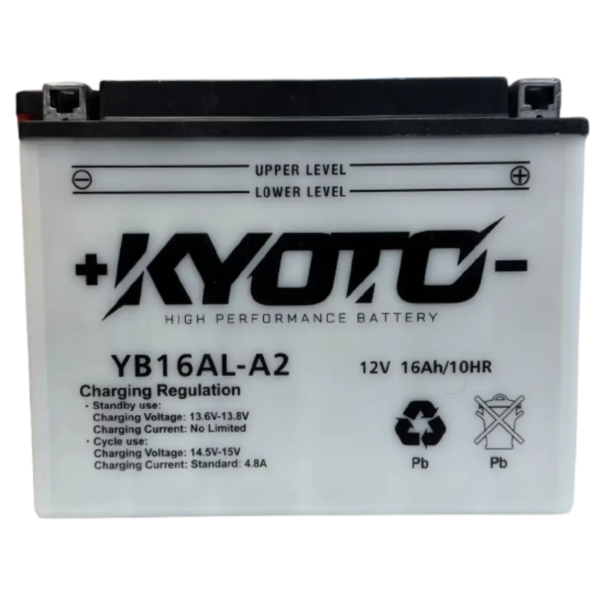 Batterie moto KYOTO YB16AL-A2 12V 16Ah conventionnelle avec entretien