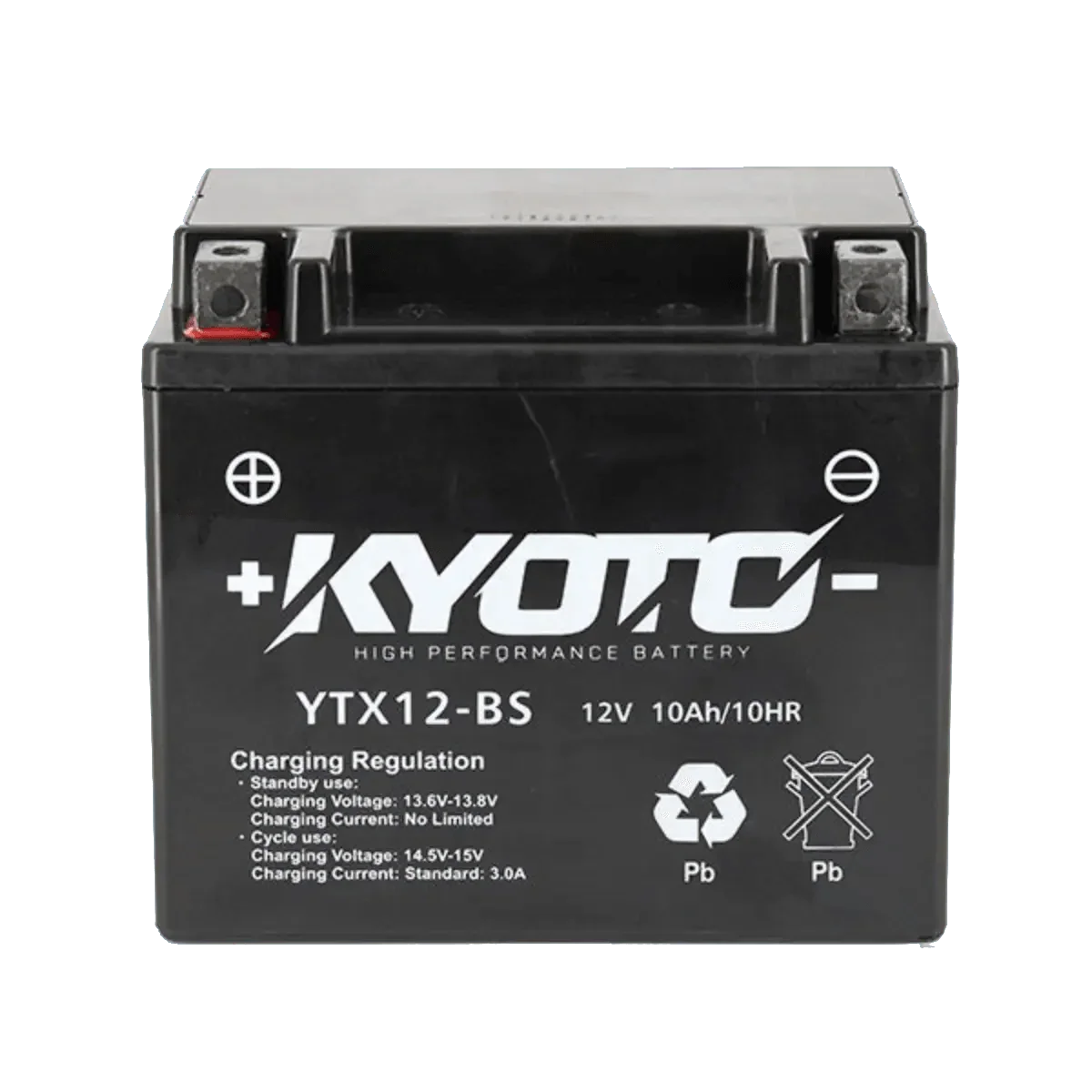 Batterie Moto KYOTO GTX12-BS 12V 10Ah AGM – Sans Entretien Prête à l'Emploi