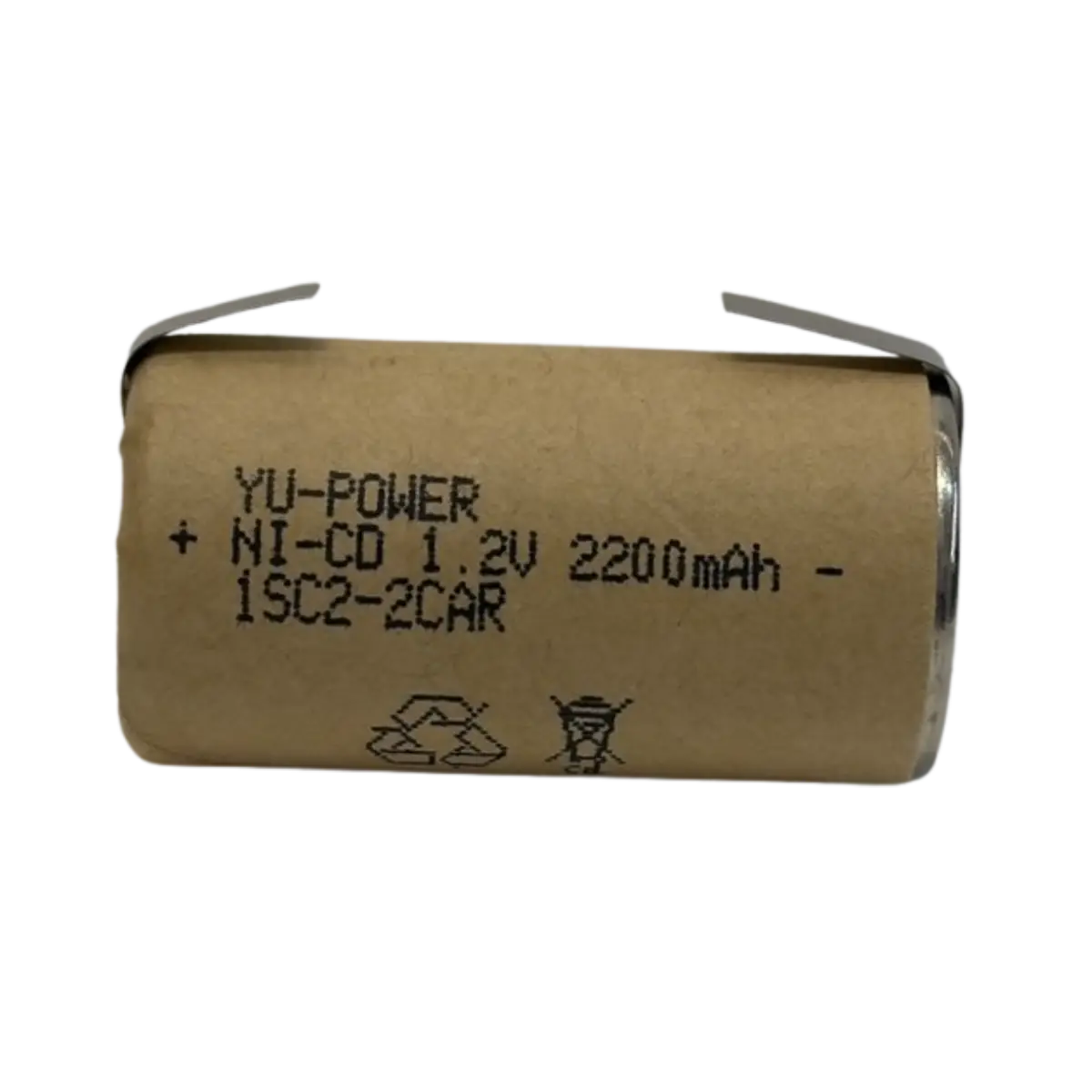 Batterie Taille SC Ni-Cd 1,2V 2200mAh avec languettes
