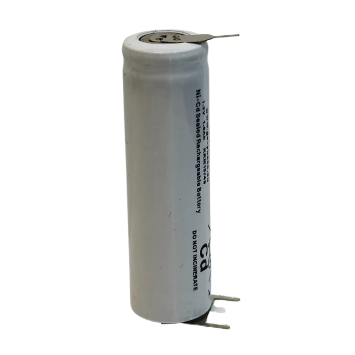 Accu 1.2V 1Ah Ni-Cd AA avec pattes à souder
