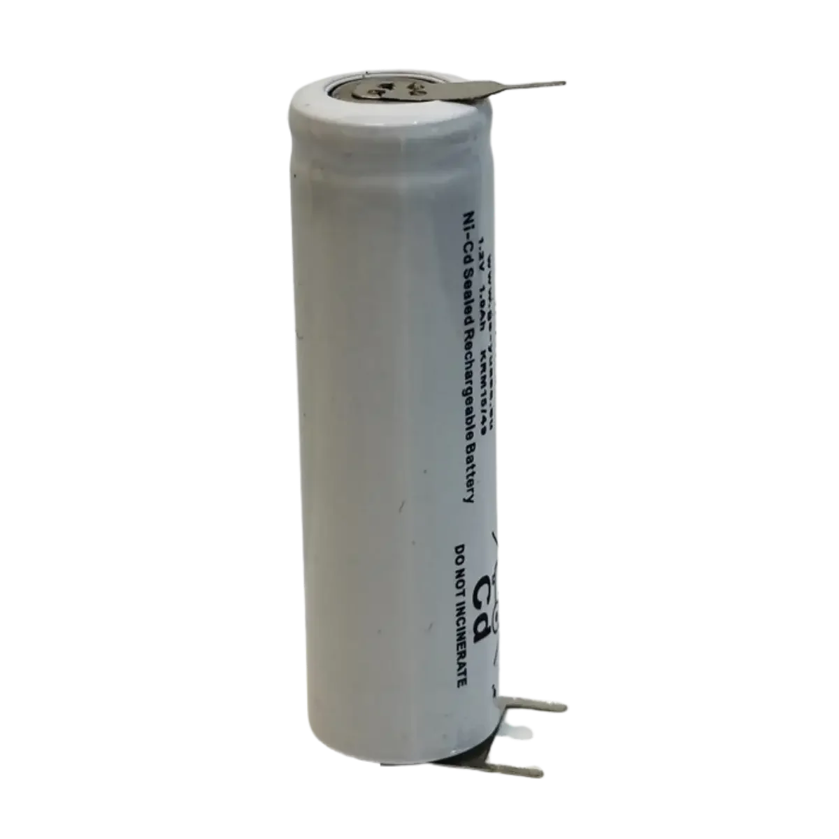 Accu 1.2V 1Ah Ni-Cd AA avec pattes à souder