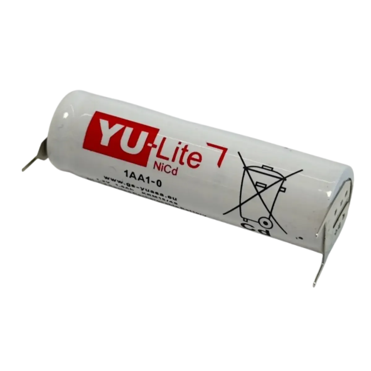 Accu 1.2V 1Ah Ni-Cd AA avec pattes à souder