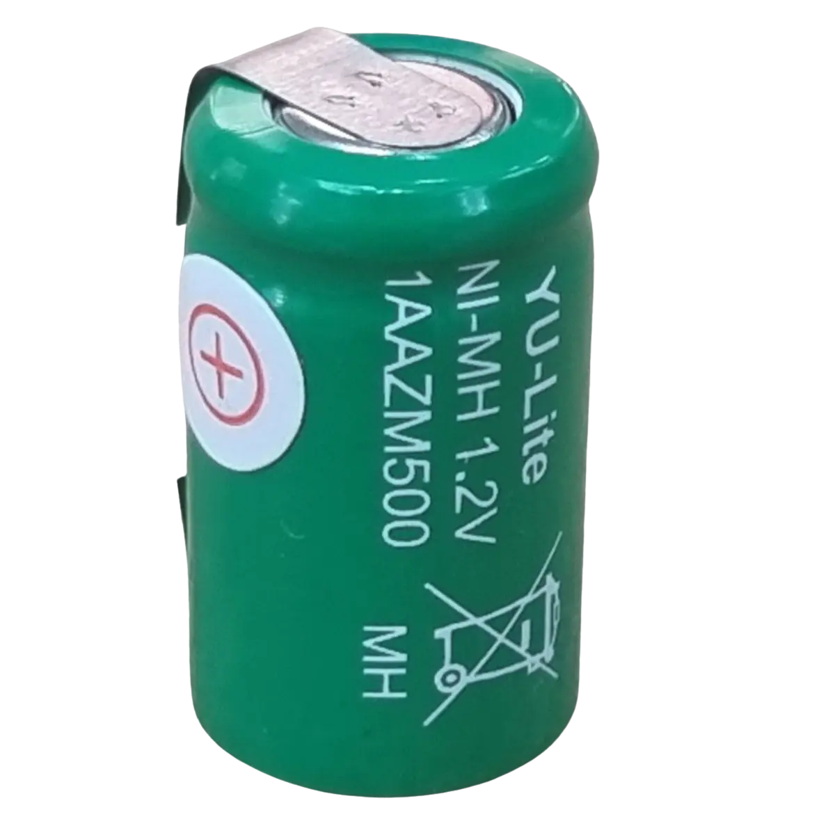 Batterie rechargeable 1/2 AA NiMH 1.2V 500mAh Yuasa à souder
