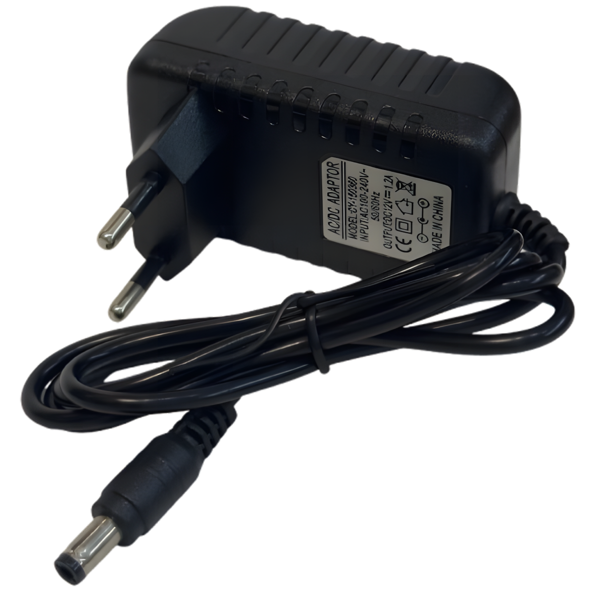 Adaptateur secteur AC/DC 12V 1.2A – Alimentation 1200mA – Fiche 5.5 x 2.5 mm