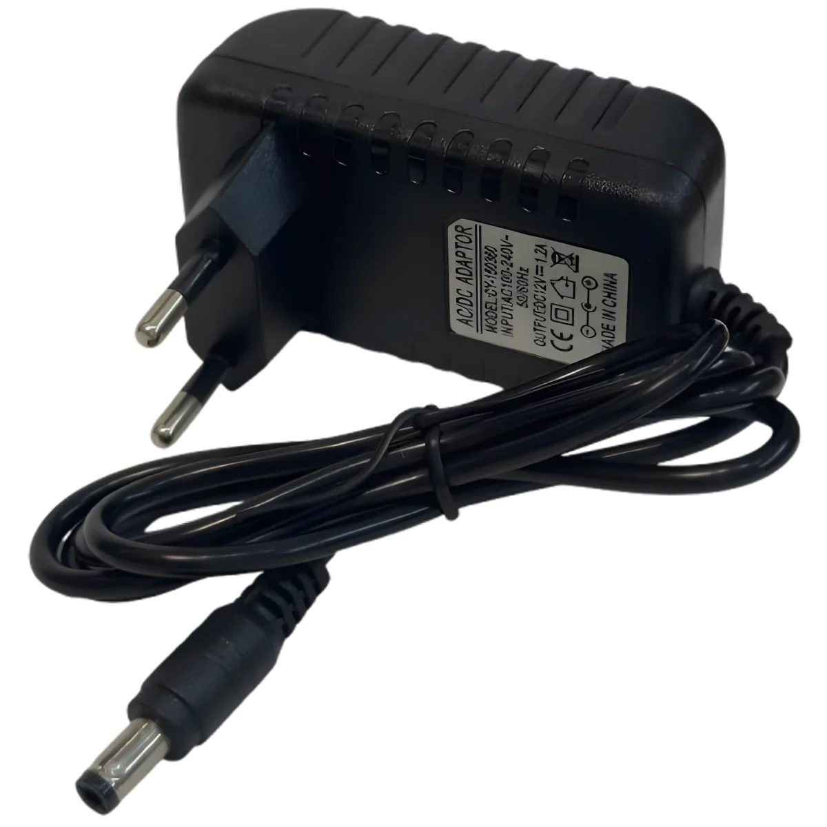 Adaptateur secteur AC/DC 12V 1.2A – Alimentation 1200mA – Fiche 5.5 x 2.5 mm