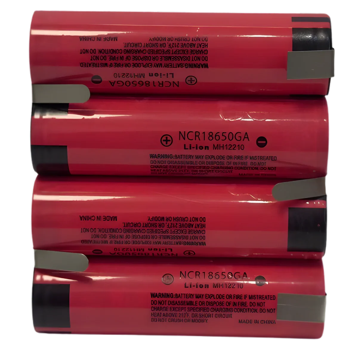 Accu Li-ion 14.4V 3500mAh 4S1P, détail des pattes à souder