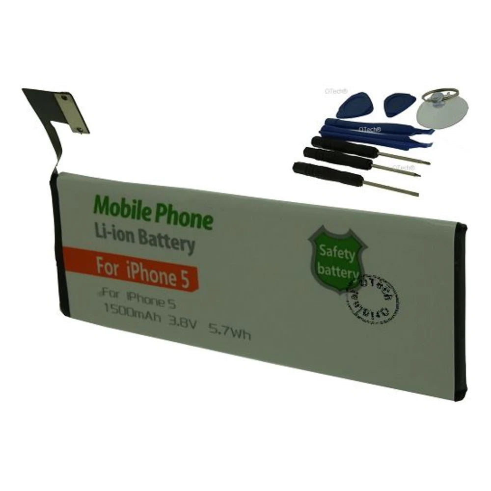 Batterie iPhone 5 avec outils 1500mAh type 616-0613