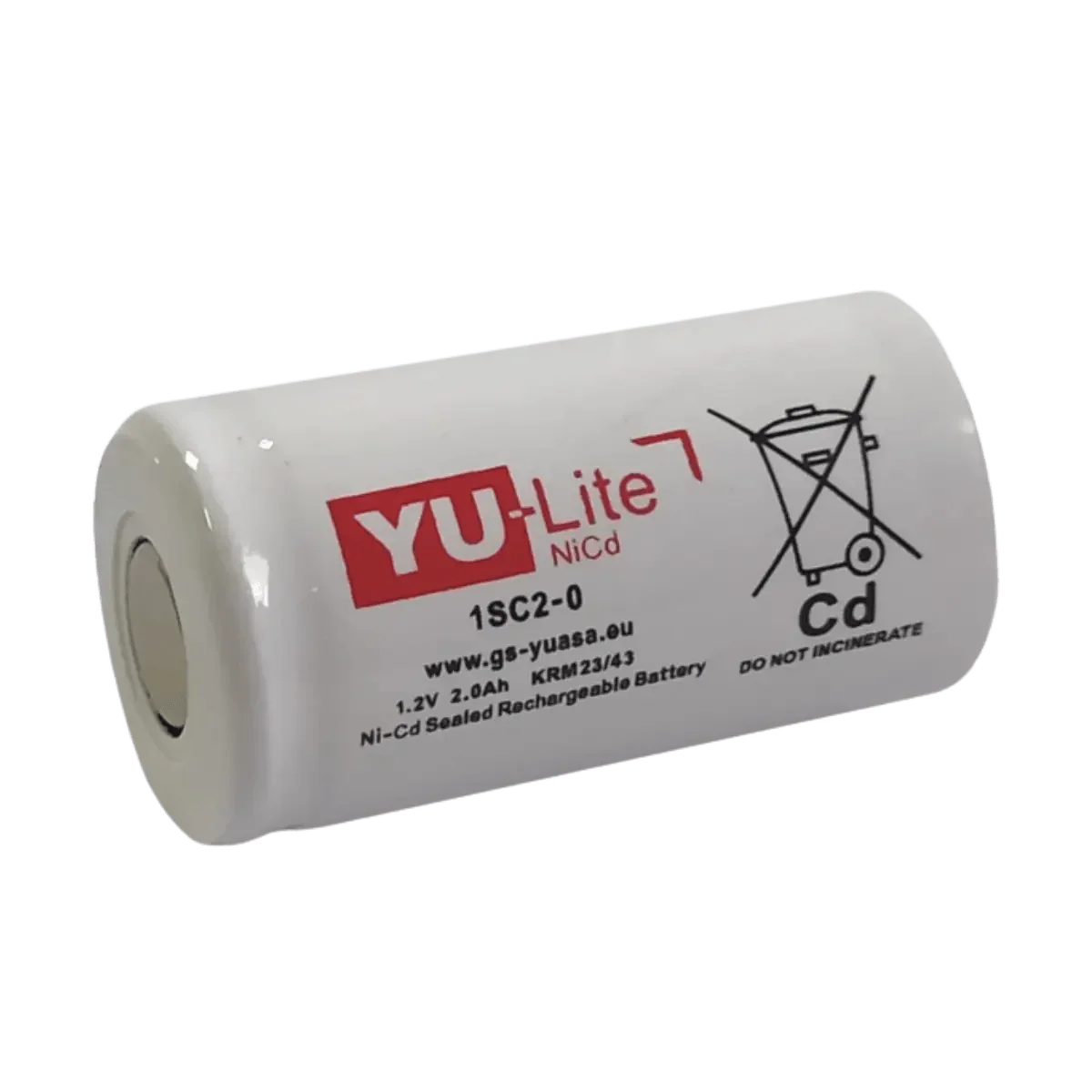 Batterie NiCd 1.2V 2200mAh format SC Yuasa - vue principale