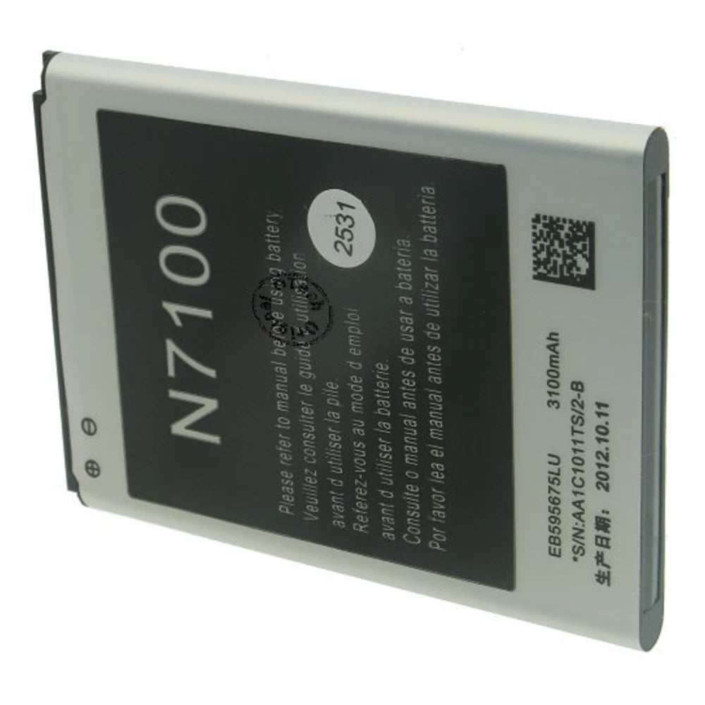 Accu Samsung GT-N7100 3.8V vue des contacts