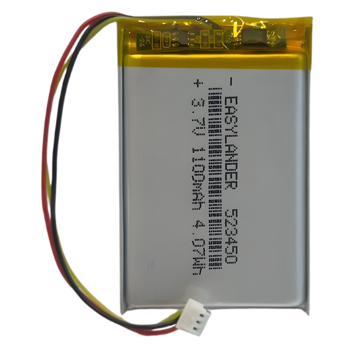 Batterie 523450 LiPo 3.7V 1100mAh avec connecteur 3 Pins