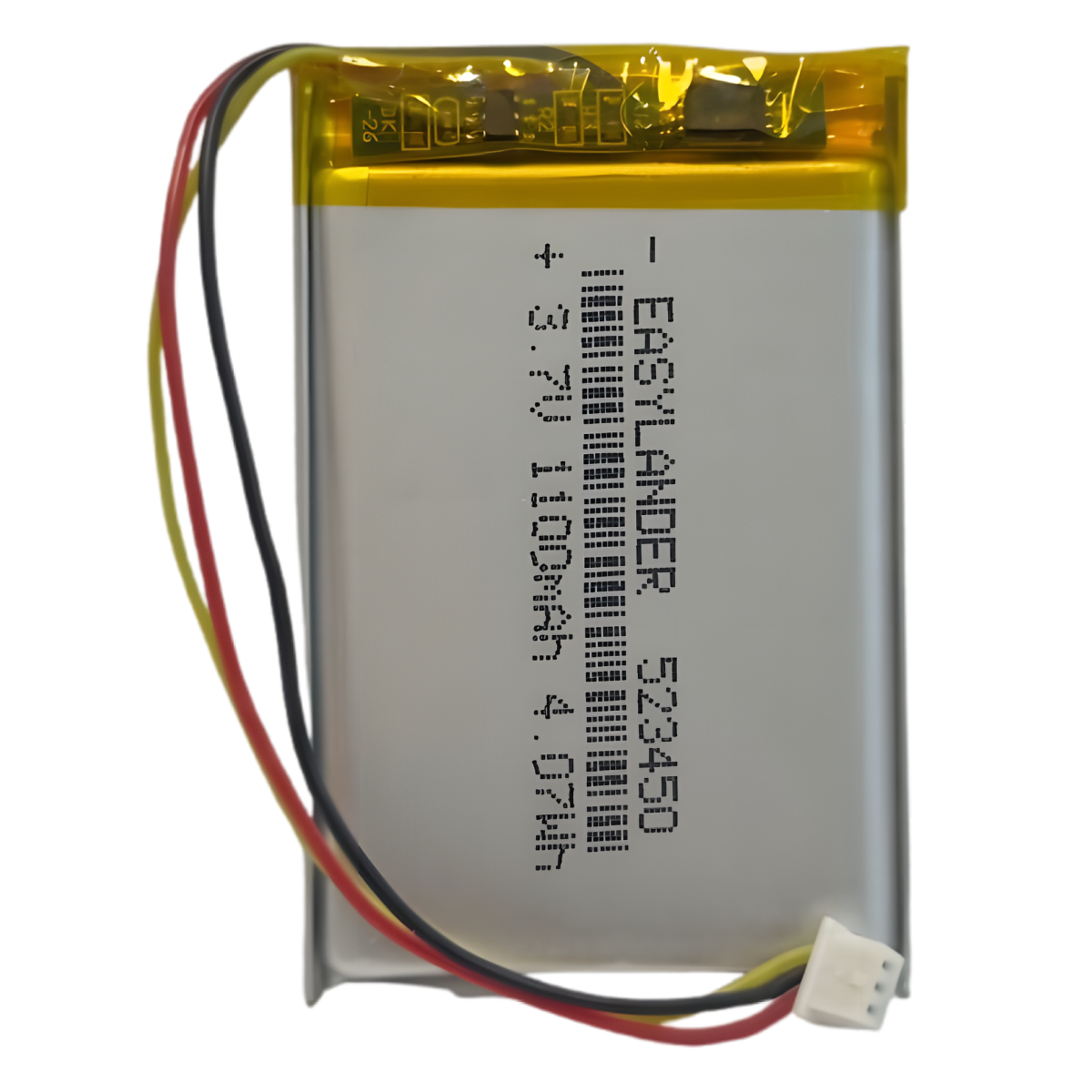 Batterie 523450 LiPo 3.7V 1100mAh avec connecteur 3 Pins